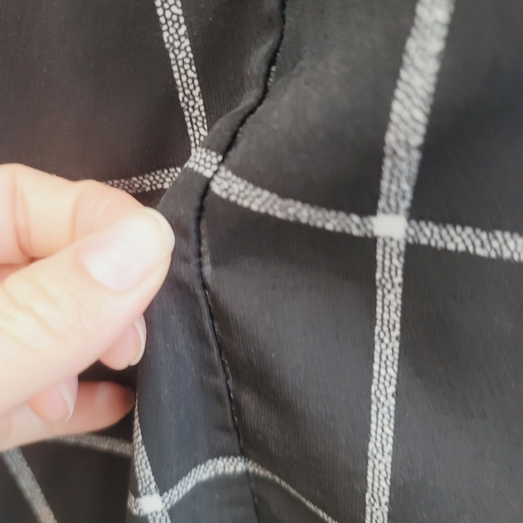 💕 Bailey Blue Black & White Short Sleeve Plaid/ Check Dress Women's Size Small - Picture 3 of 11